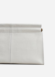 Large Leather Clutch - Ivory - CO Collections